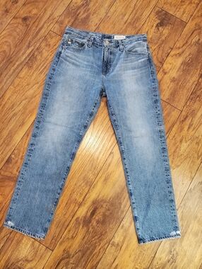 AG Jeans Ex-Boyfriend Slouchy Slim Jeans Size 27 Light Wash Made in USA